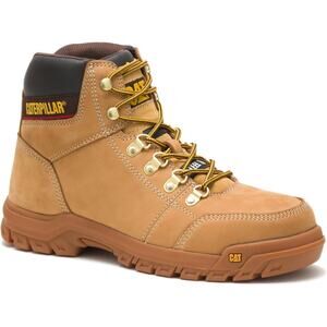 CAT Men Outline ST Steel Toe Construction Work Boots Size US 12M Honey Reset
